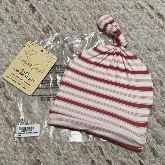 Copper Pearl Top Knot Hat Cinnamon - Picture 5 of 6